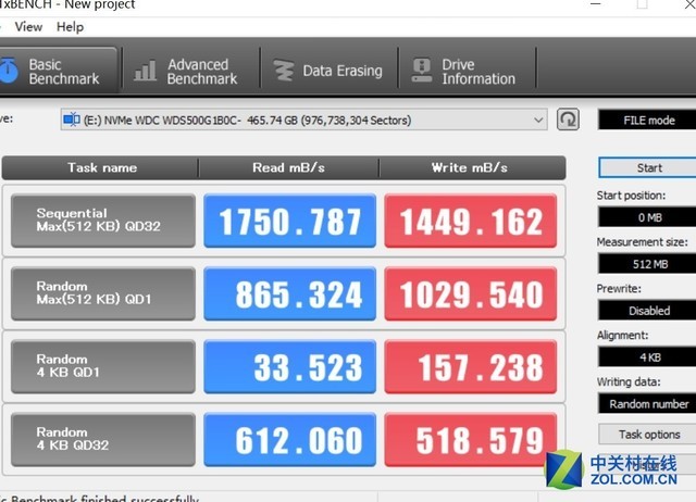 WD Blue SN500 NVMe SSD 