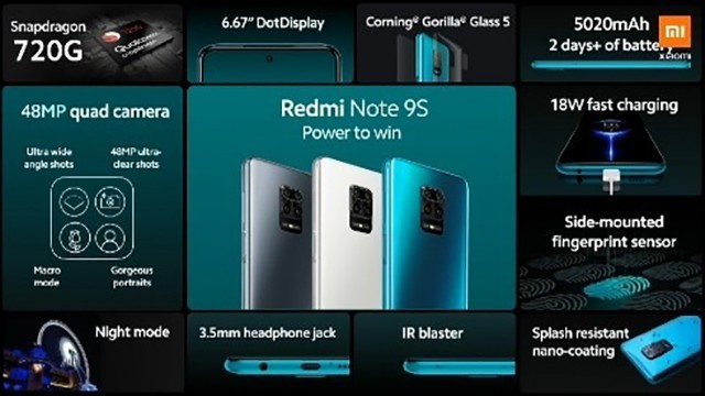 Redmi Note 9Sʽ +720G+ 