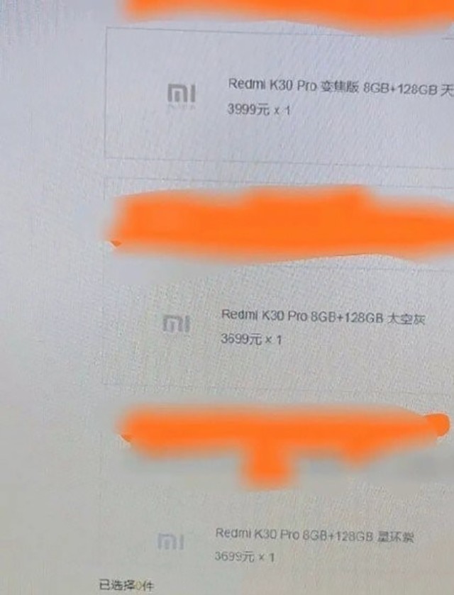 Redmi K30 ProԤԼ ۼۻΪ3699Ԫ 