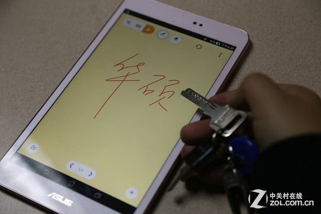 用勺子手写 华硕ME581C Any Pen测试
