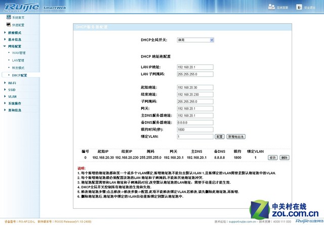Wi-Fi RG-AP220-LAP 