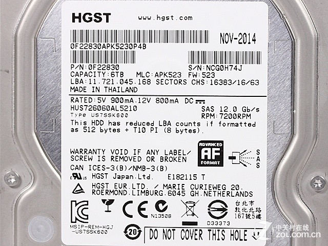 Խ1TB HGST 7K6000 6TBӲ 