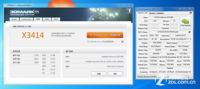 Ҳ1.5GHz ߲ʺGTX960Ƶʵ 