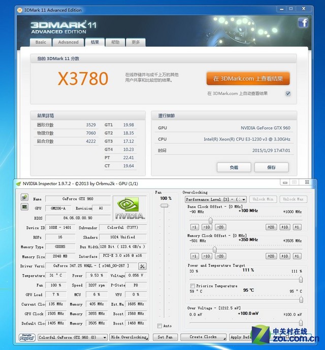 Ҳ1.5GHz ߲ʺGTX960Ƶʵ 