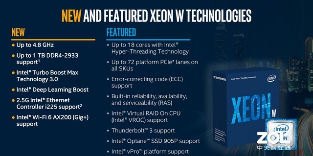 英特尔推出全新至强W2200系列 