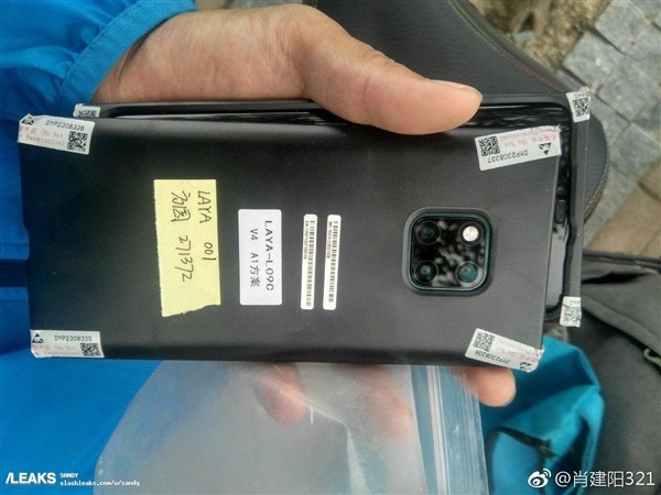 华为Mate 20谍照曝光 背部方形三摄亮眼