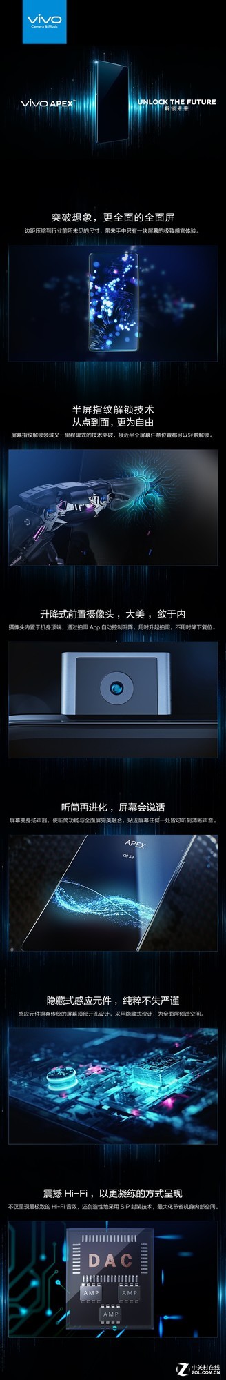 vivo全面屏概念机曝光:屏幕指纹再升级(待审核)