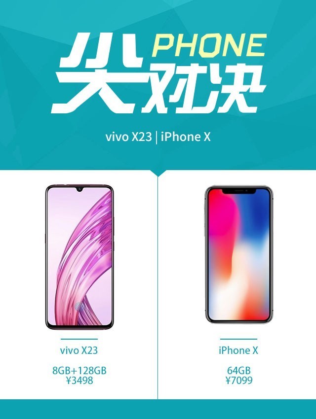 vivo X23ԱiPhone X ֵ˫ɱ 