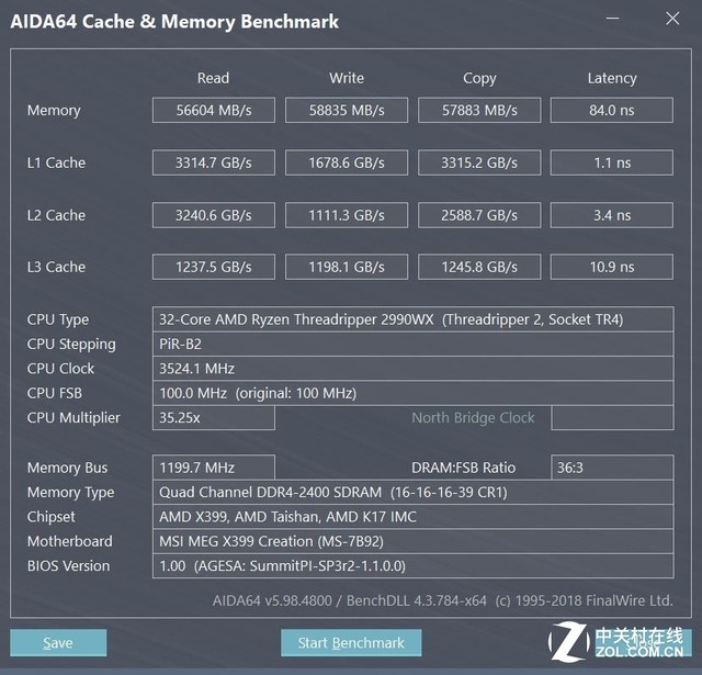 AMD锐龙TR 2920X/2970WX/2990WX评测 