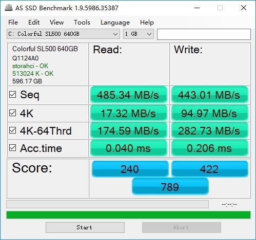 ˬ ߲ʺSL500 640GB SSD 