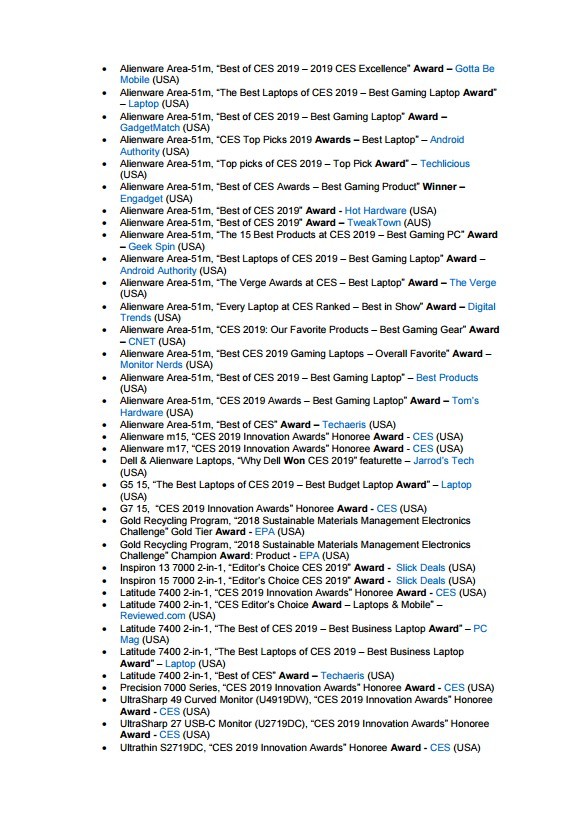 Alienware系列斩获CES2019最佳卓越奖