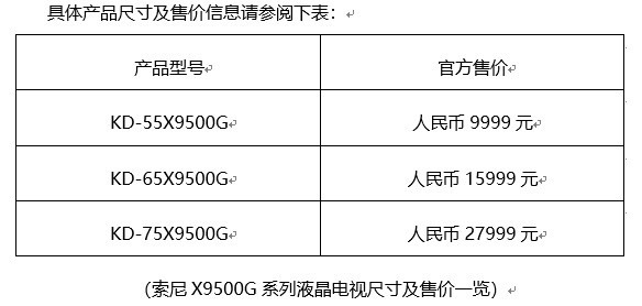 ��������һ������һ�� ����4K HDRҺ������X9500G�ڻ����� 