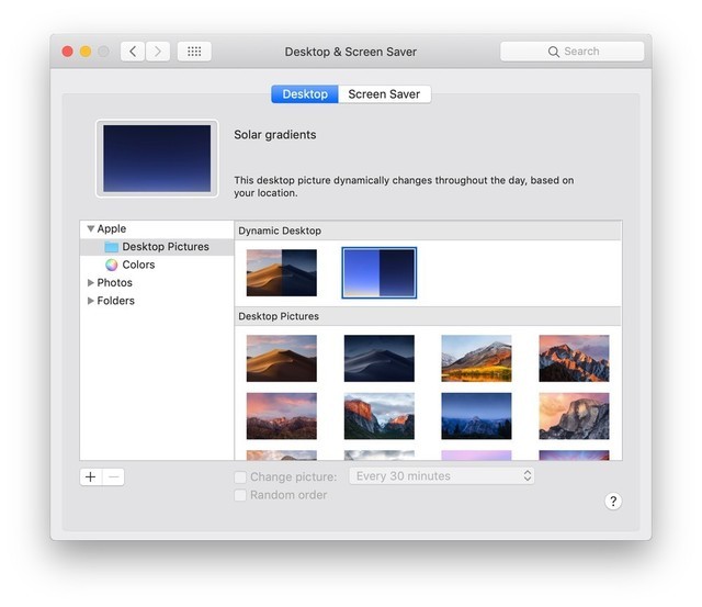macOS 10.14 Mojave beta 5ֽ 