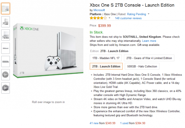 2TB Xbox One S�������� ������Ѿ����� 