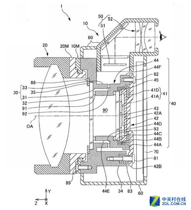 之前曝光的尼康无反相机结构专利图编辑短评:在无反相机领域,尼康的