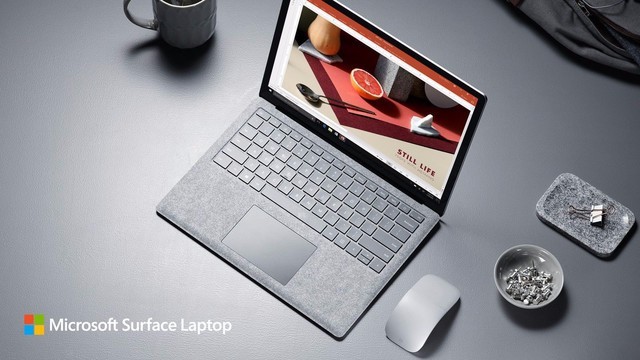 Surface Laptop ΢ڵϵһͻƣ Surface Pro ʼǱϣǰδе Alcantara ϼ̡ʾԼƽֱŵĻơ
