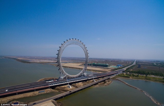 渤海之眼大桥图片