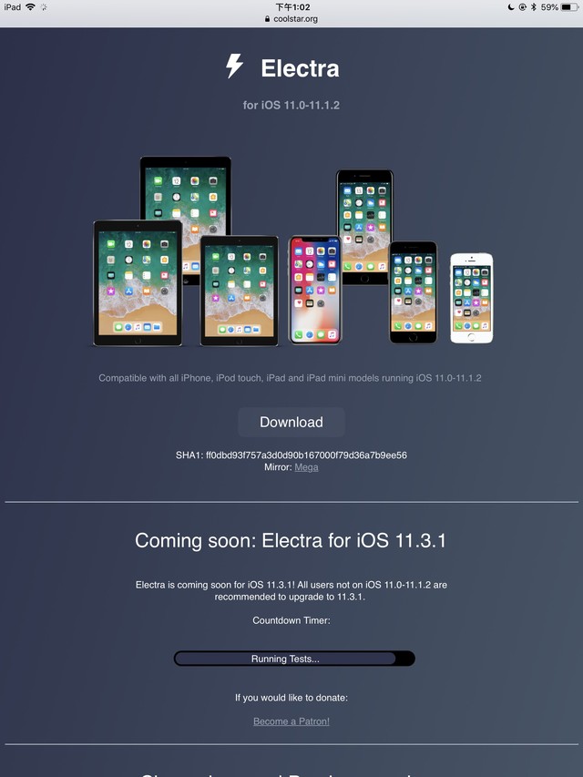 Electra iOS 11.3.1Խ߷ 