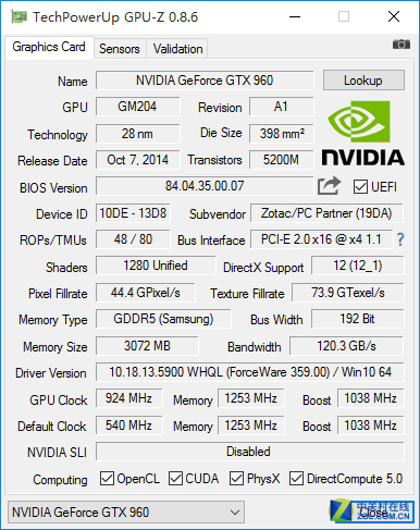 GTX960 ̩ZBOX EN970Ϸ 