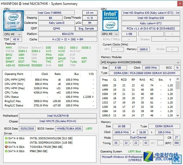 i7 8809G! Intel AMD合体主机冥王峡谷初体验 
