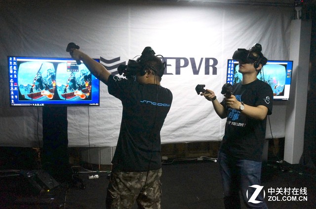 抢占先机 STEPVR推大空间多人对战VR游戏 _智能家居新闻-中关村在线