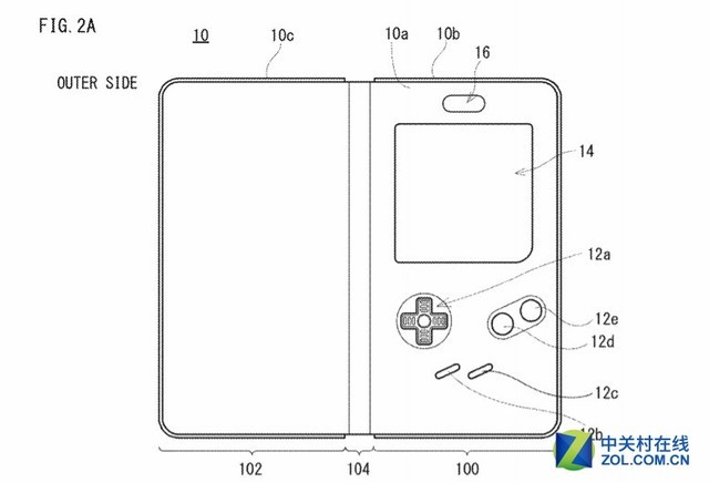 任天堂申请GameBoy掌机翻盖手机壳专利