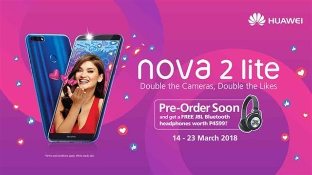 华为nova 2 Lite菲律宾发布 配面部解锁 