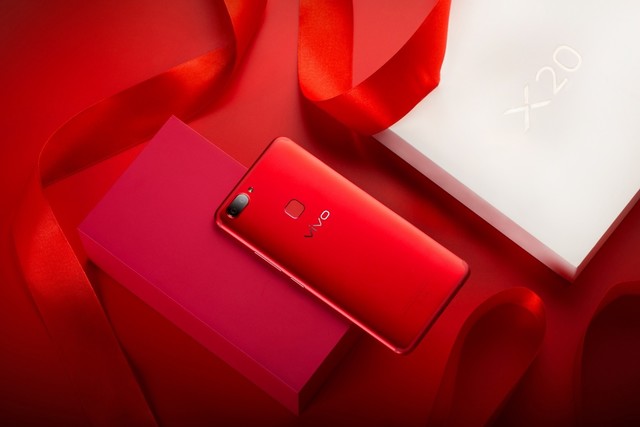 精致开年礼物,vivo X20星耀红图赏