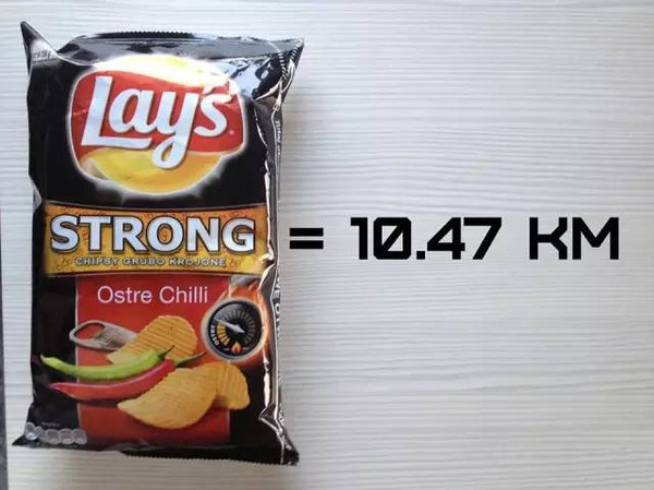 一盒薯条等于6公里 最全食物热量表让你跑到腿软