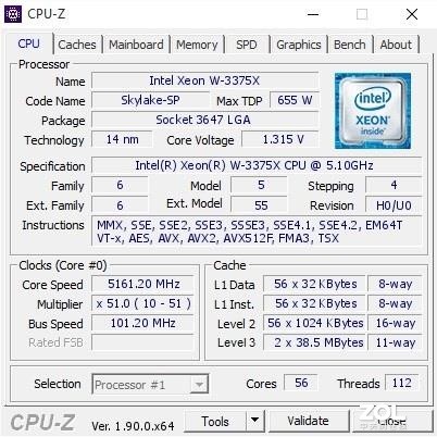 ��ǿW-3375X������͵�ܣ�655W TDP̫������ 