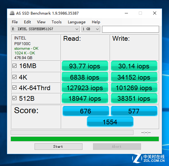 г Intel 600P NVMe SSD 