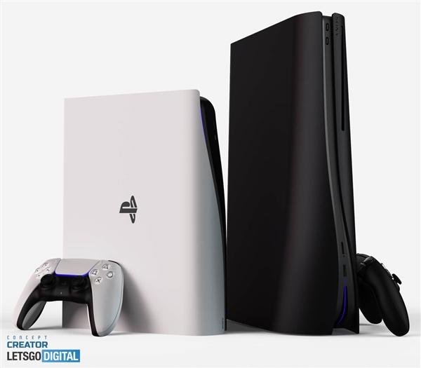 8K分辨率游戏支持！索尼PS5 Pro渲染图近日曝光:流线型机身设计 