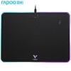 雷柏（Rapoo） V10RGB 无线充电鼠标垫 Qi无线快充 智能鼠标垫 10W无线快充 过充保护 炫酷幻彩RGB 黑色