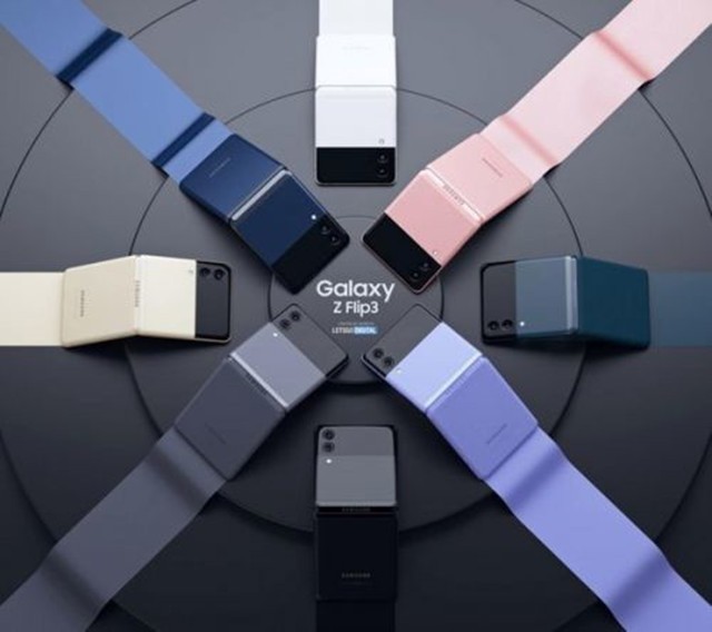 Galaxy Z Flip 3Ⱦͼ·+˫ɫײɫ 