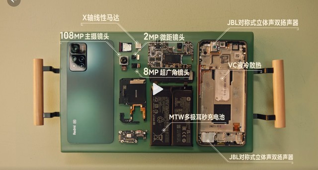 Redmi Note 11 Pro首拆 内部设计细节曝光 