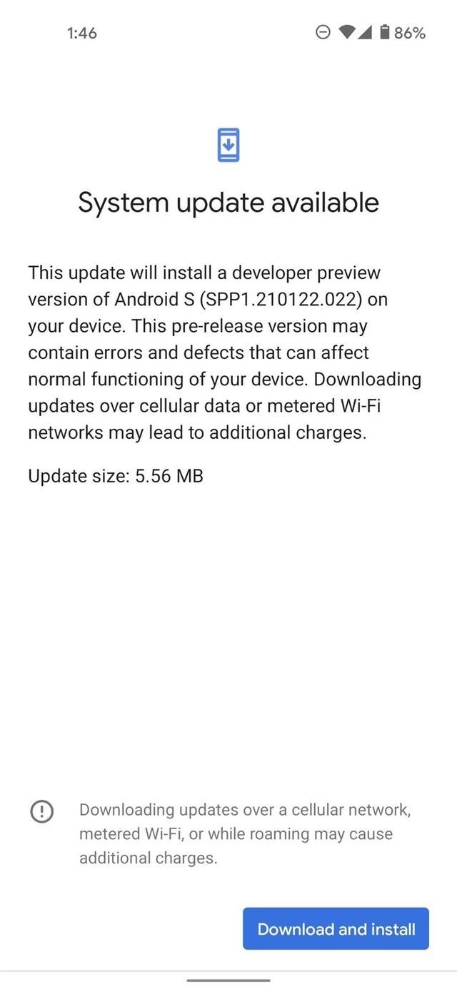 Android 12 ������Ԥ���� Beta 1.1 �����ͣ��޸� WiFi �������� 