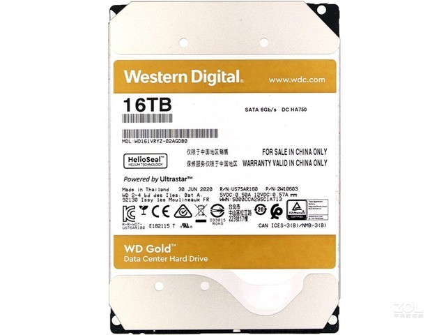   16TB 7200ת 512MB SATA3WD161VRYZ