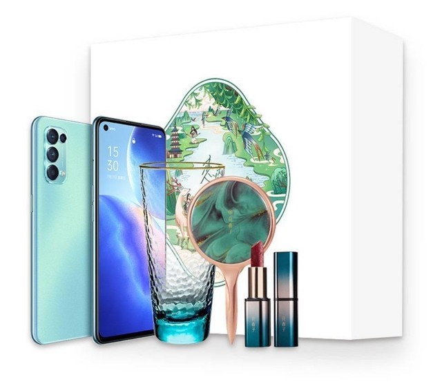 oppo reno5系推恋恋清风新配色:花西子联名套装可选