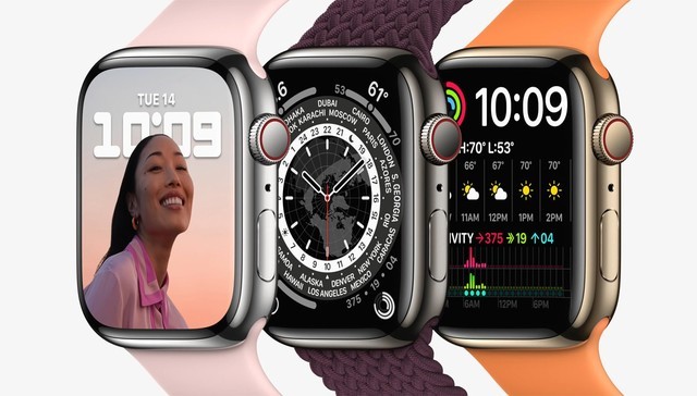 苹果发布Apple Watch Series 7：配备更大更先进的显示屏 