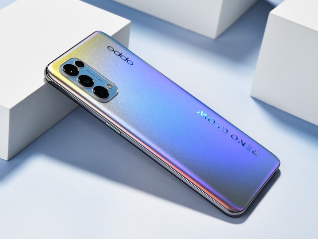 时尚外观美颜强 oppo reno5限时领券减100_oppo reno5_手机市场