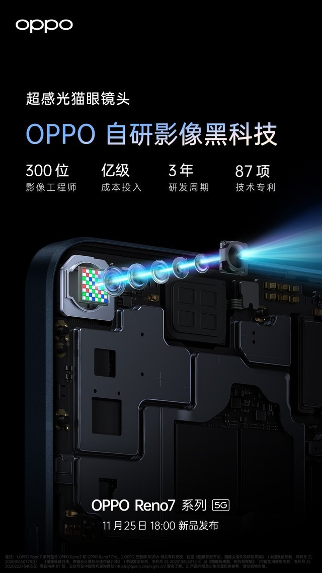 全球首发imx709传感器opporeno7系列25日正式发布