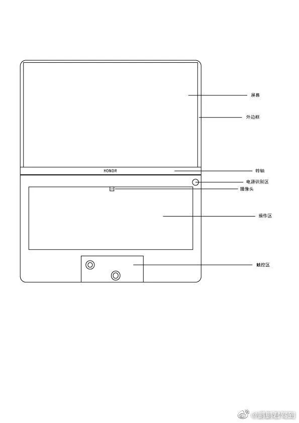 荣耀全新MagicBook笔记本曝光：极窄边框 隐藏摄像头 