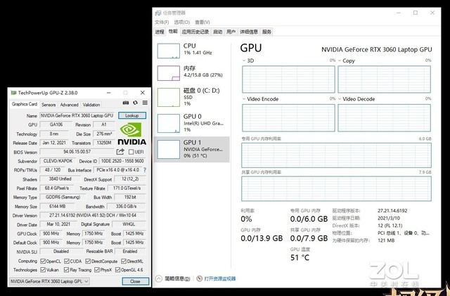 搭载NVIDIA GeForce RTX 3060笔记本电脑GPU 神舟战神TX8-CA5DP评测 