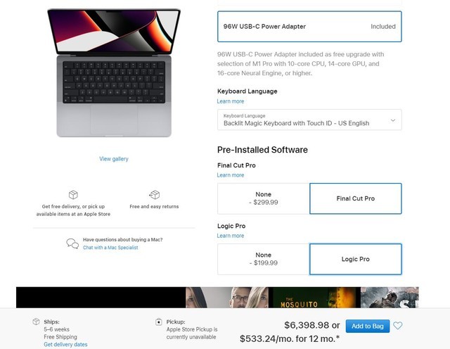 港版最优选 新Macbook Pro港/中/美/日同配最高价差近万元