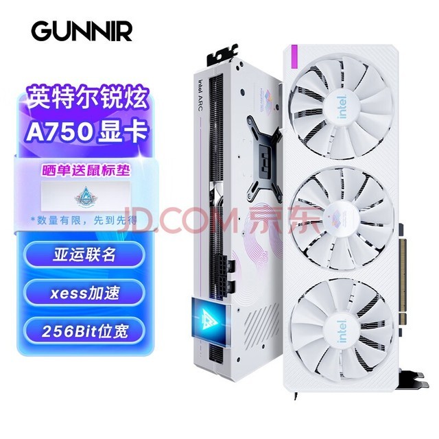 蓝戟（GUNNIR）Intel Arc A750 Photon 8G OC W 2400MHz GDDR6亚运联名款游戏显卡台式电脑显卡