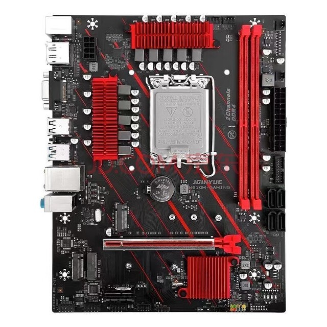 精粤H610M-GAMING主板LGA1700针DDR4/DDR5内存RGB/CPU支持酷睿12代i3 12100F/i5 12400F 精粤H610M-GAMING主板