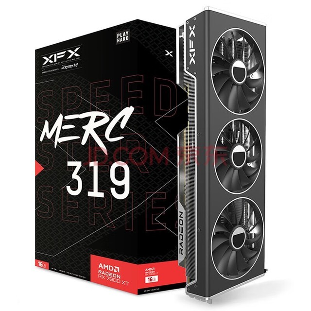 讯景（XFX）AMD RADEON RX 7800 XT 海外版Pro 电竞游戏独立显卡