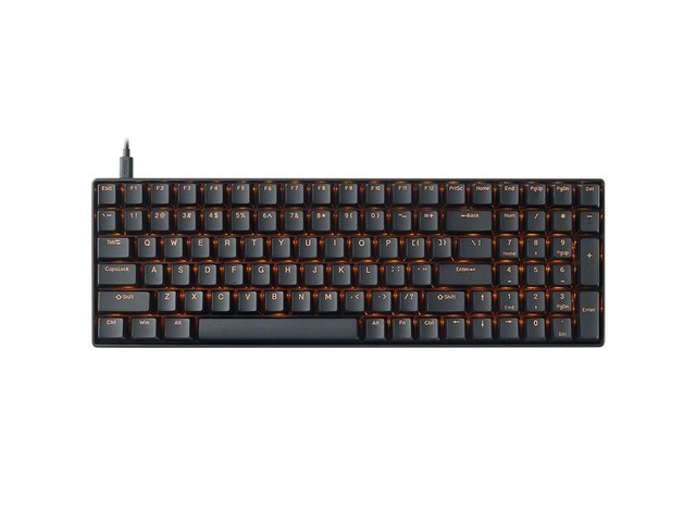 Rapoo（雷柏） V500DIY-100热插拔型背光游戏机械键盘 黑色