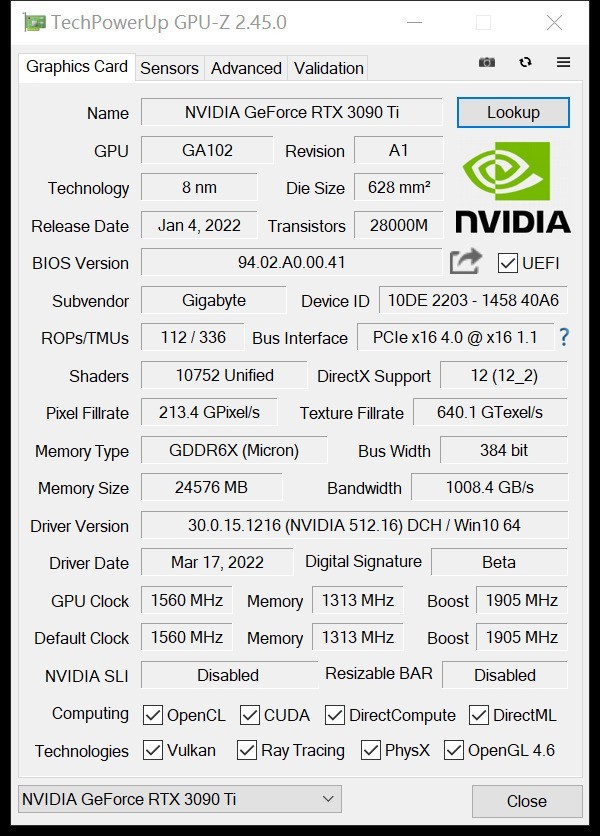 ⡿RTX 3090 Ti  