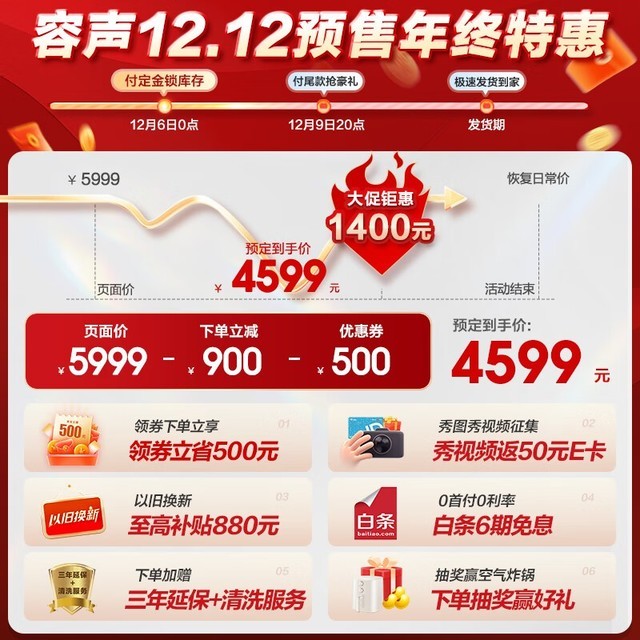 【手慢无】容声 BCD-509WD18MP 多门冰箱到手仅3129元 还能领券减500